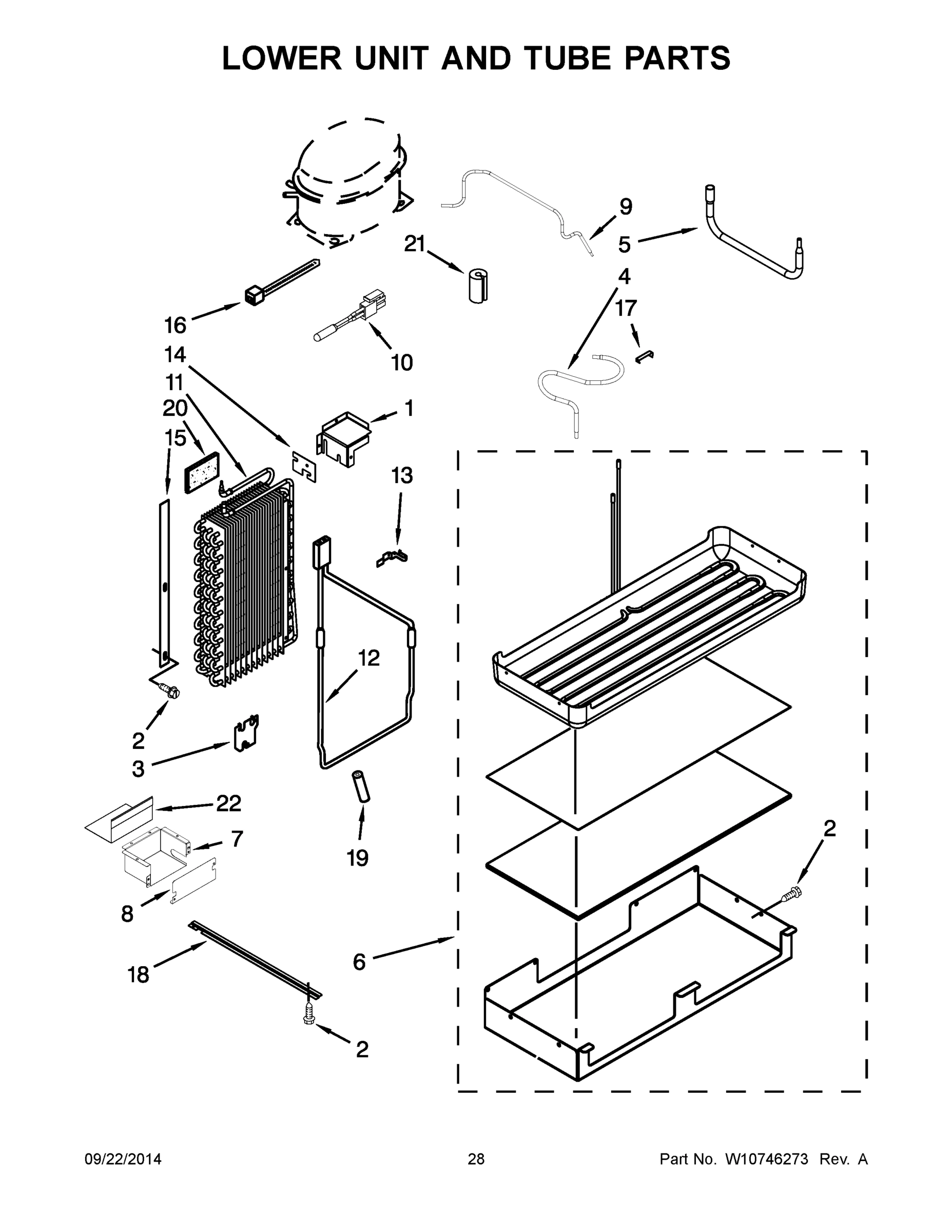 15 - LOWER UNIT AND TUBE PARTS