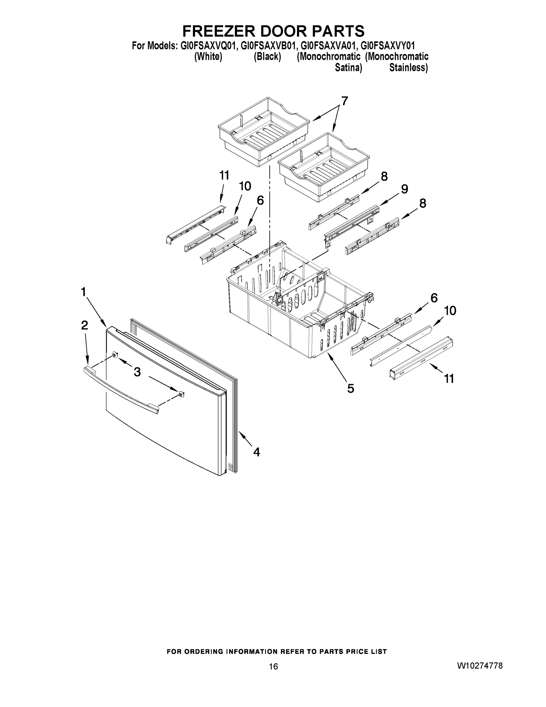 09 - FREEZER DOOR PARTS