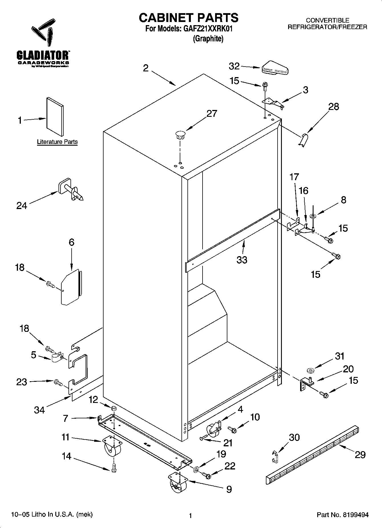 01 - CABINET PARTS