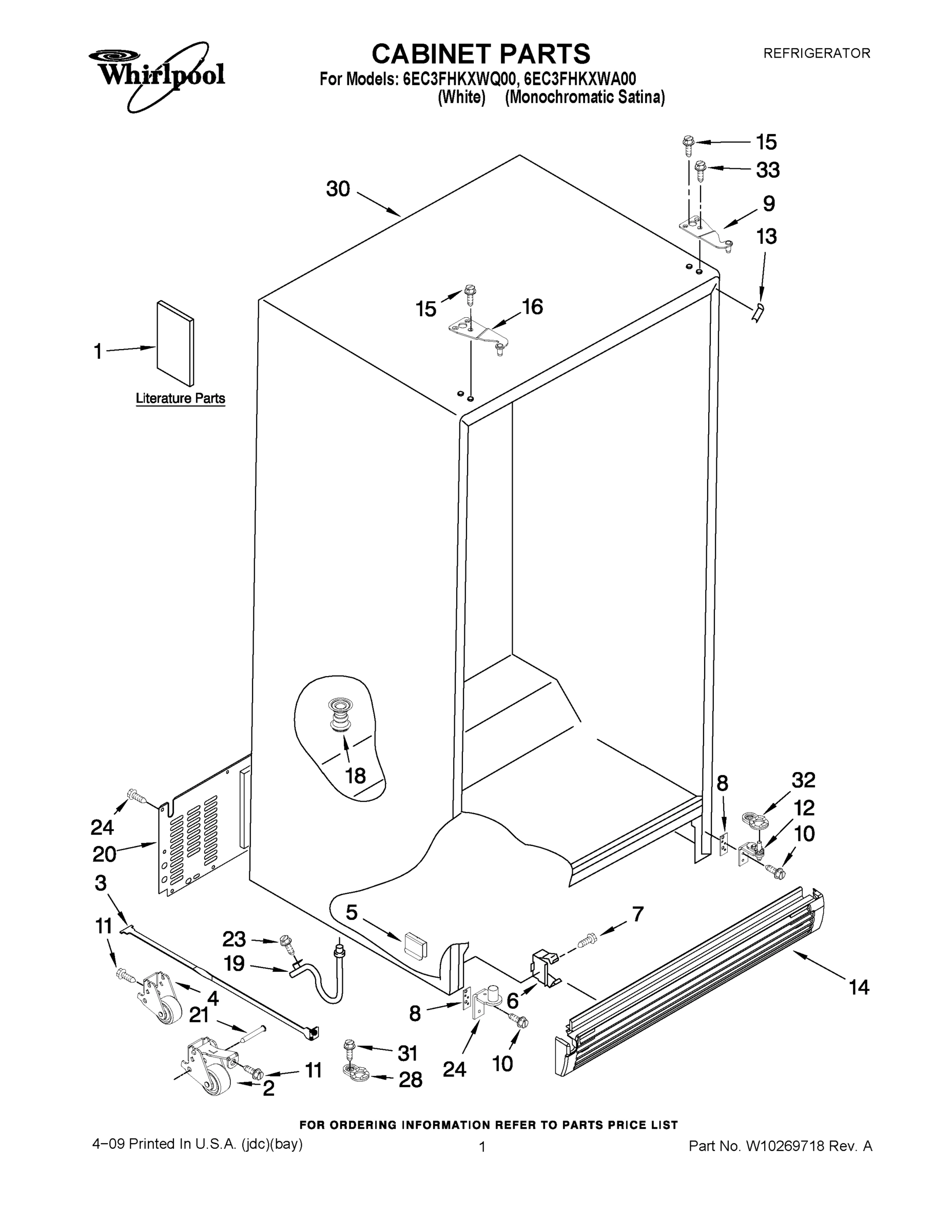 01 - CABINET PARTS