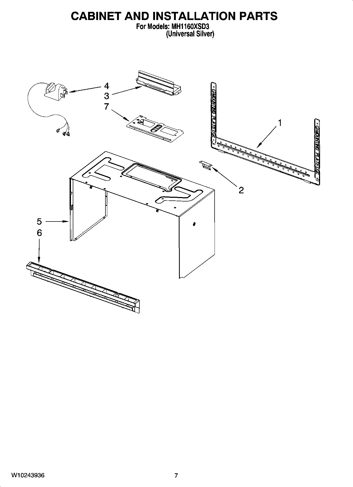06 - CABINET AND INSTALLATION PARTS
