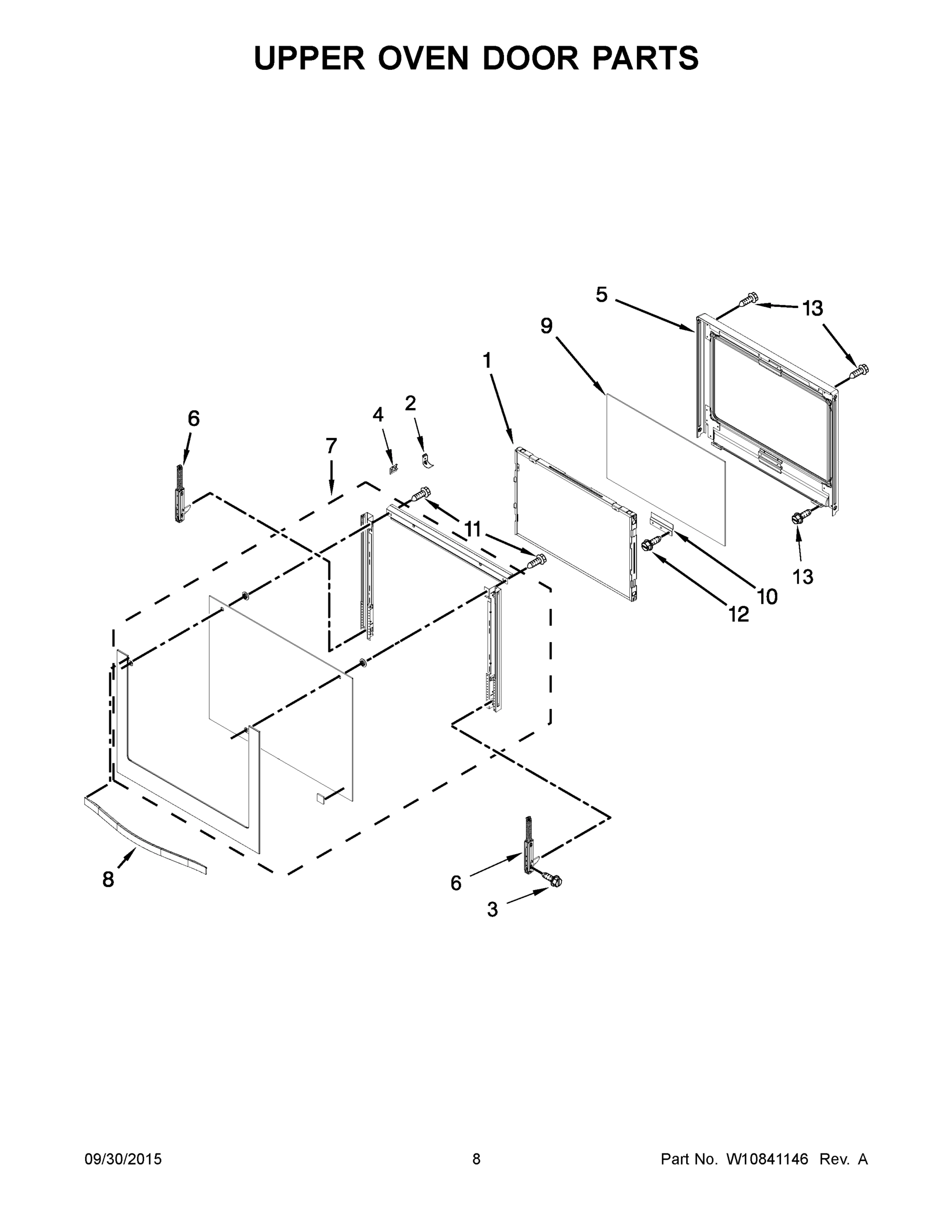 05 - UPPER OVEN DOOR PARTS
