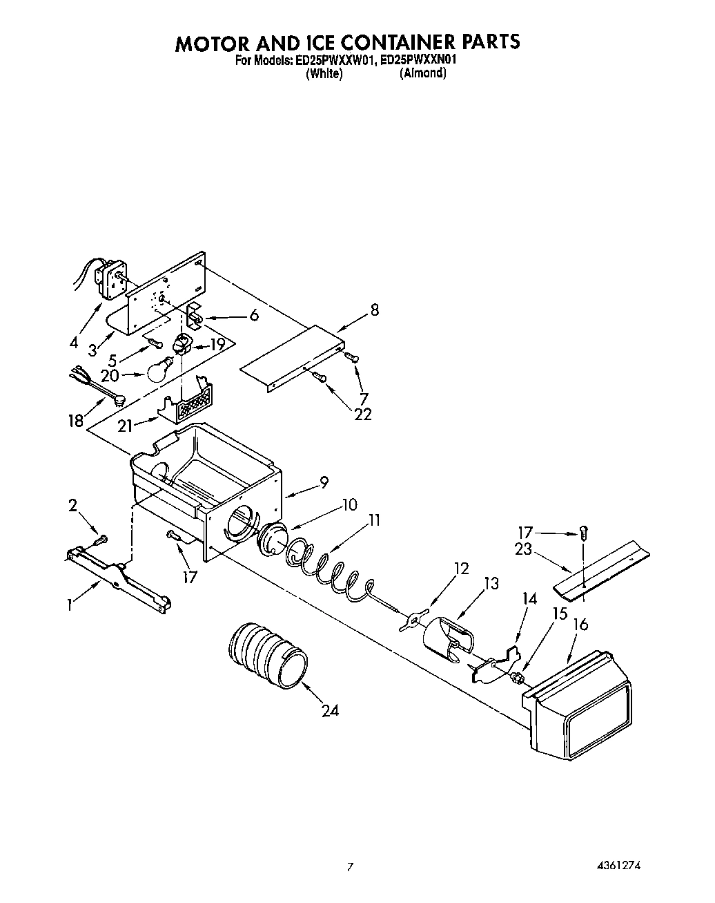06 - MOTOR AND ICE CONTAINER