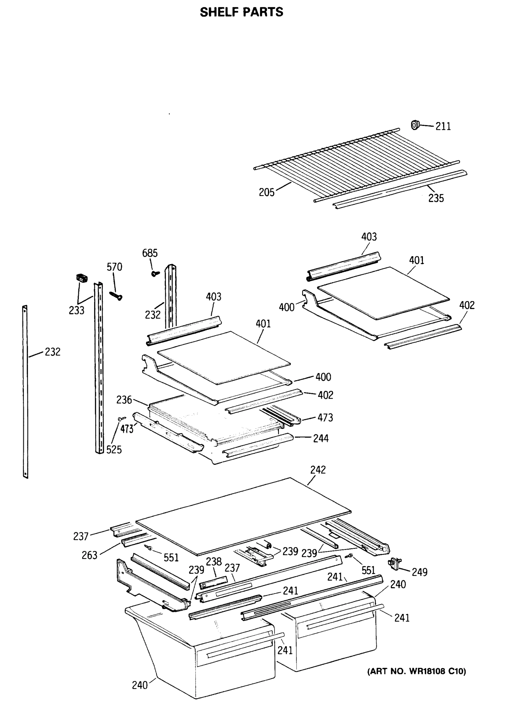 SHELF PARTS