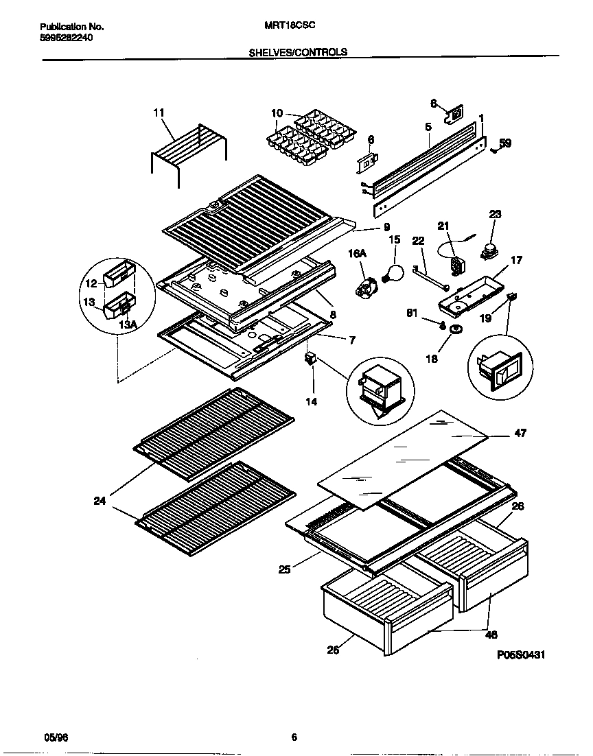 04 - SHELVES/CONTROLS