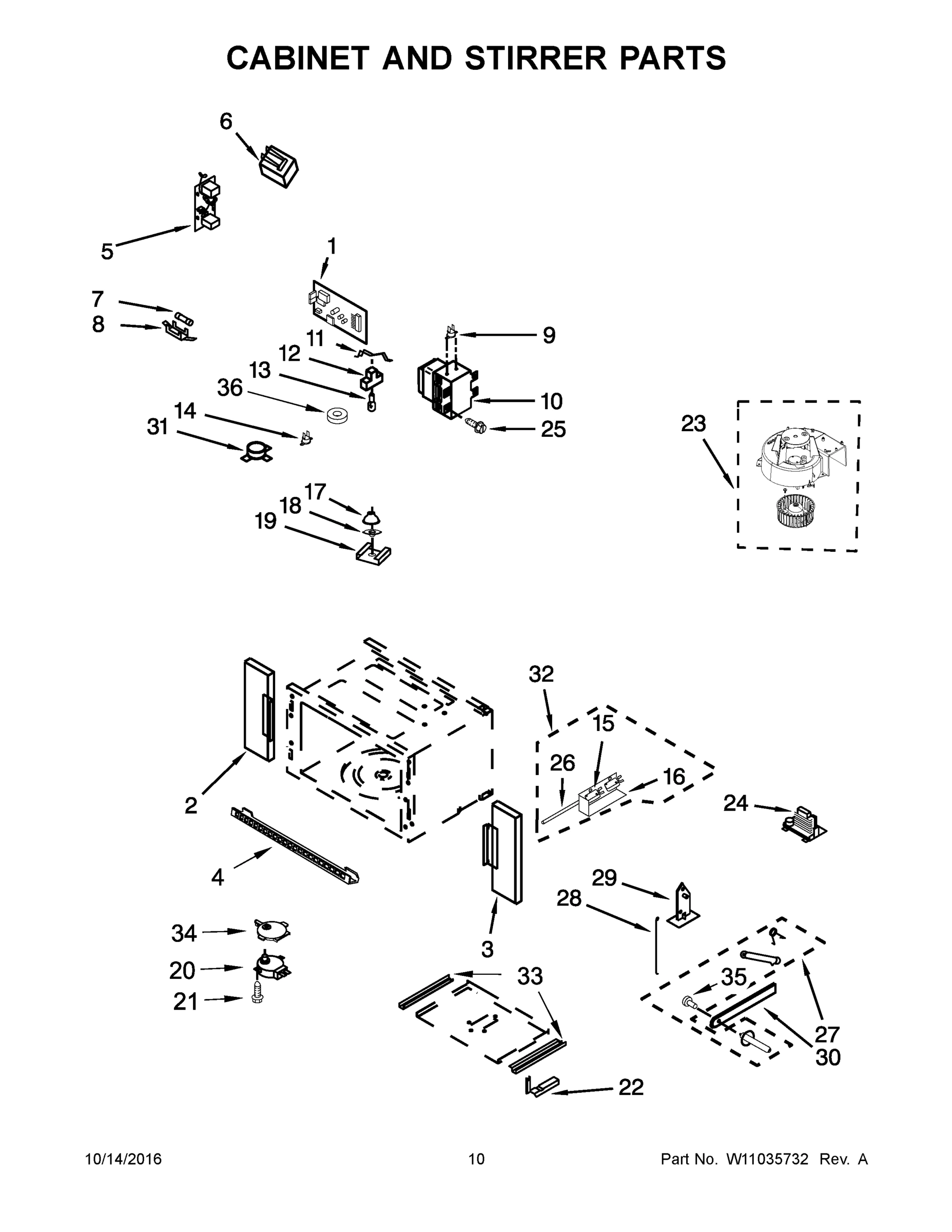 06 - CABINET AND STIRRER PARTS