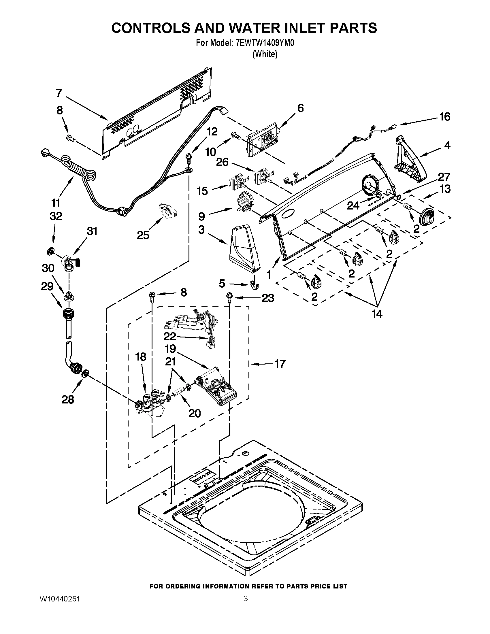 02 - CONTROLS AND WATER INLET PARTS