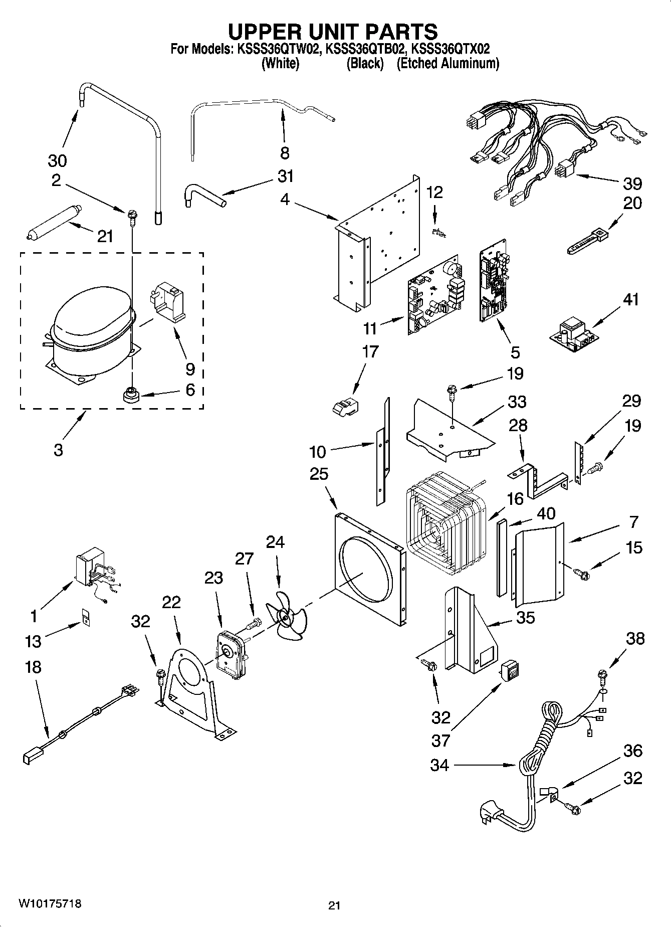 13 - UPPER UNIT PARTS