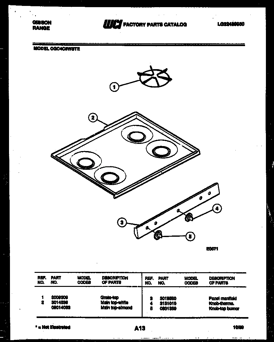 03 - COOKTOP PARTS