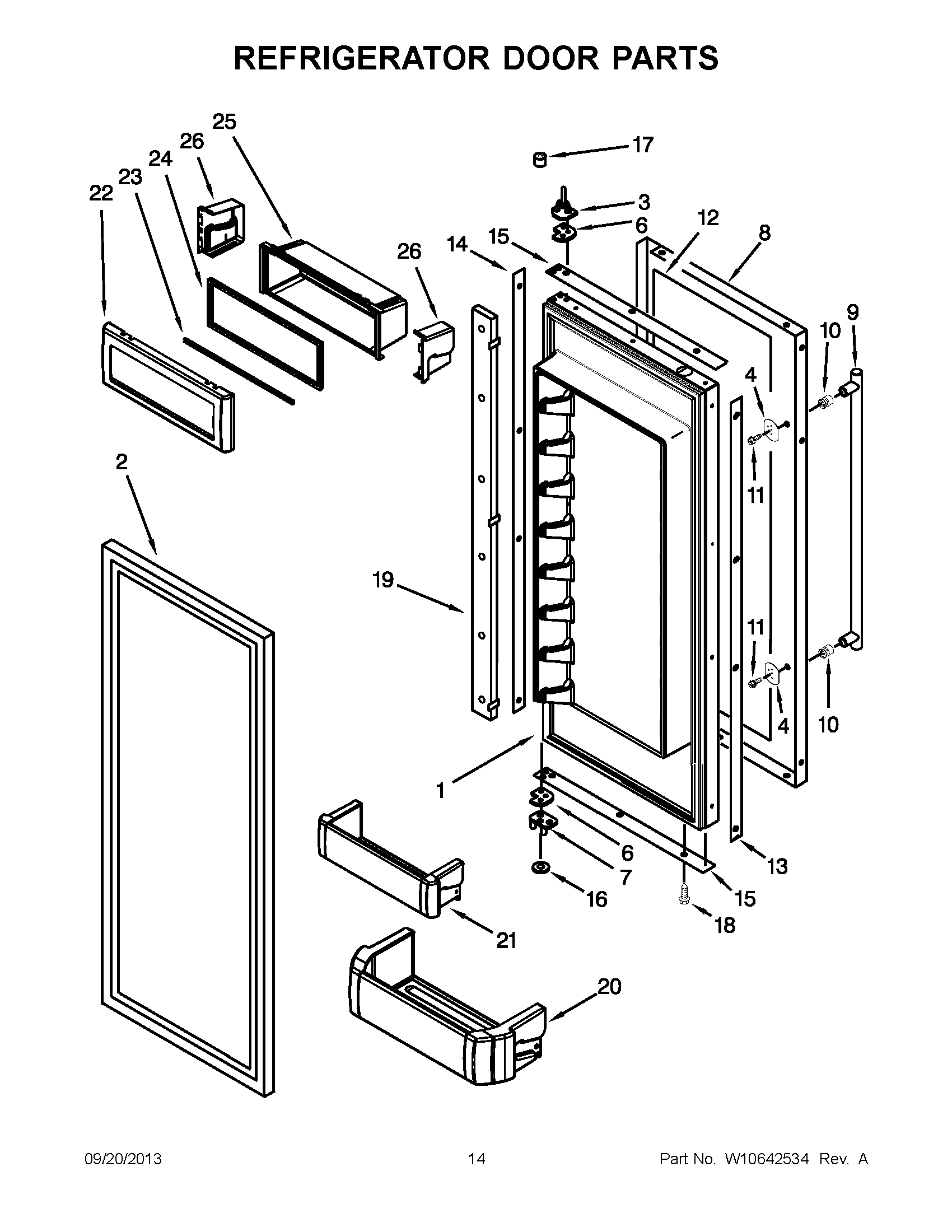 08 - REFRIGERATOR DOOR PARTS