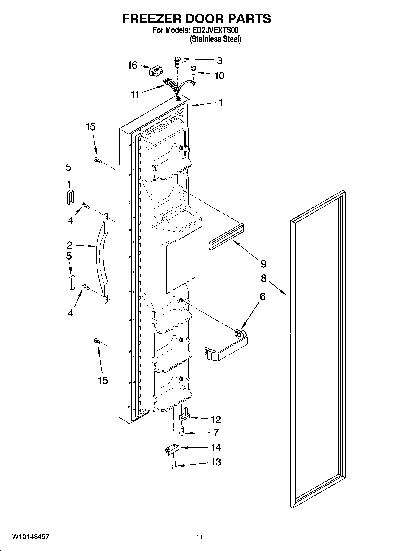 07 - FREEZER DOOR PARTS