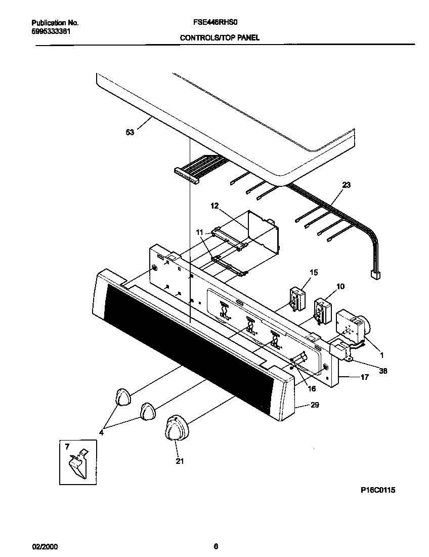 04 - P16C0115 CONTROL PANEL