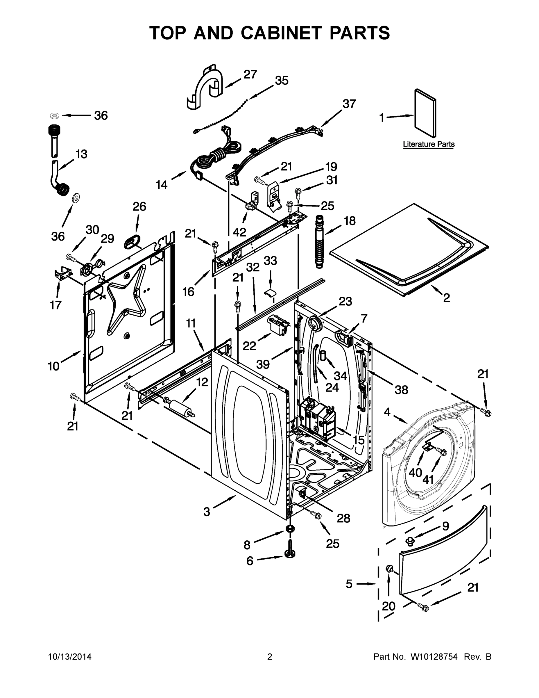 02 - TOP AND CABINET PARTS