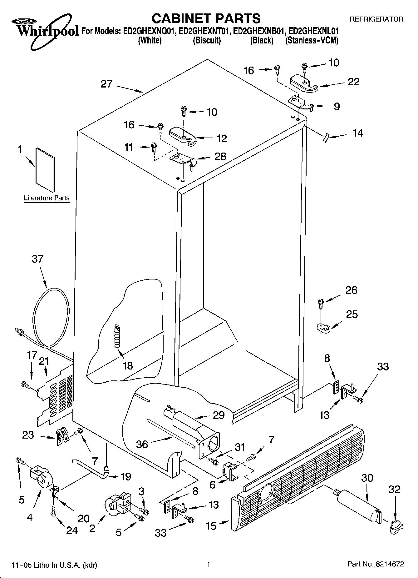 01 - CABINET PARTS