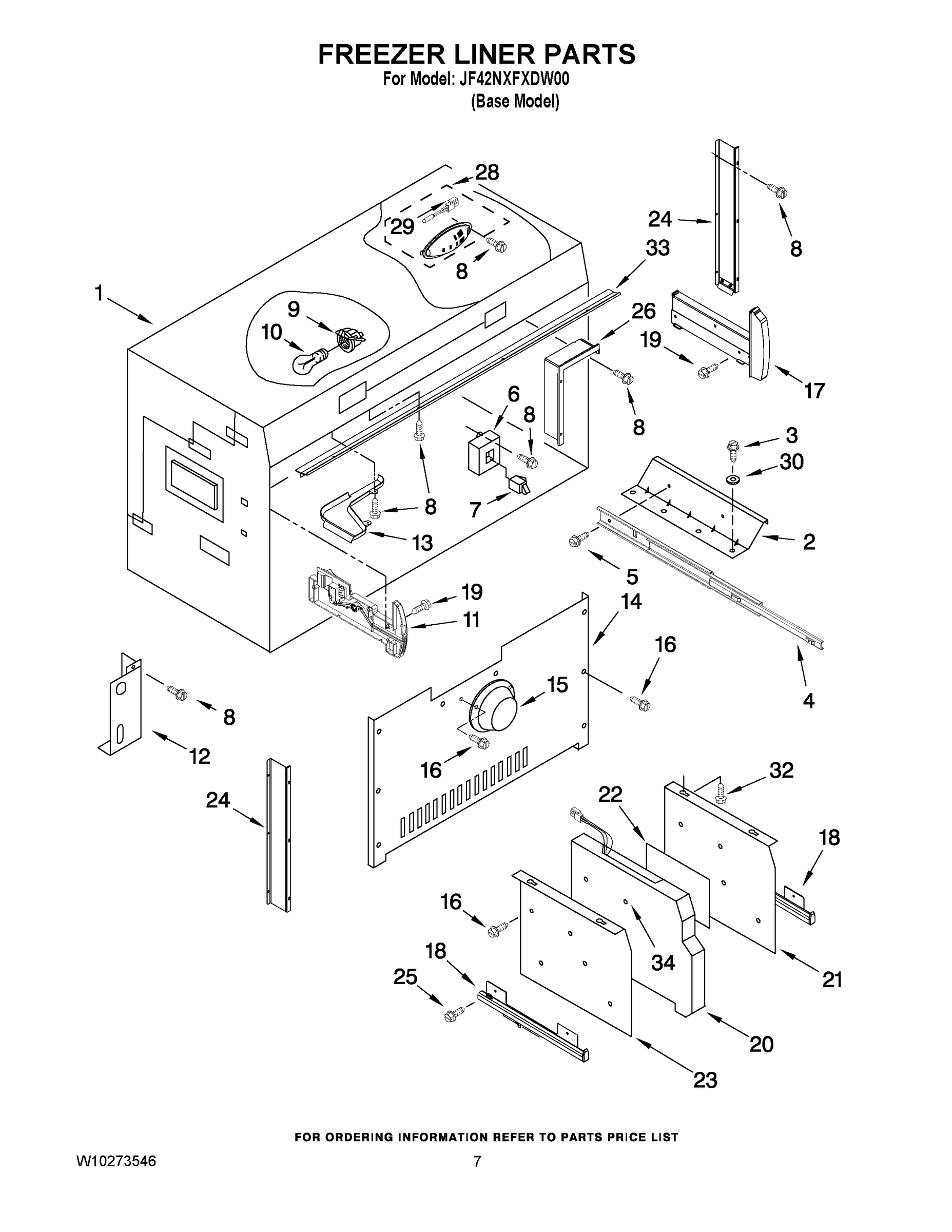 05 - FREEZER LINER PARTS