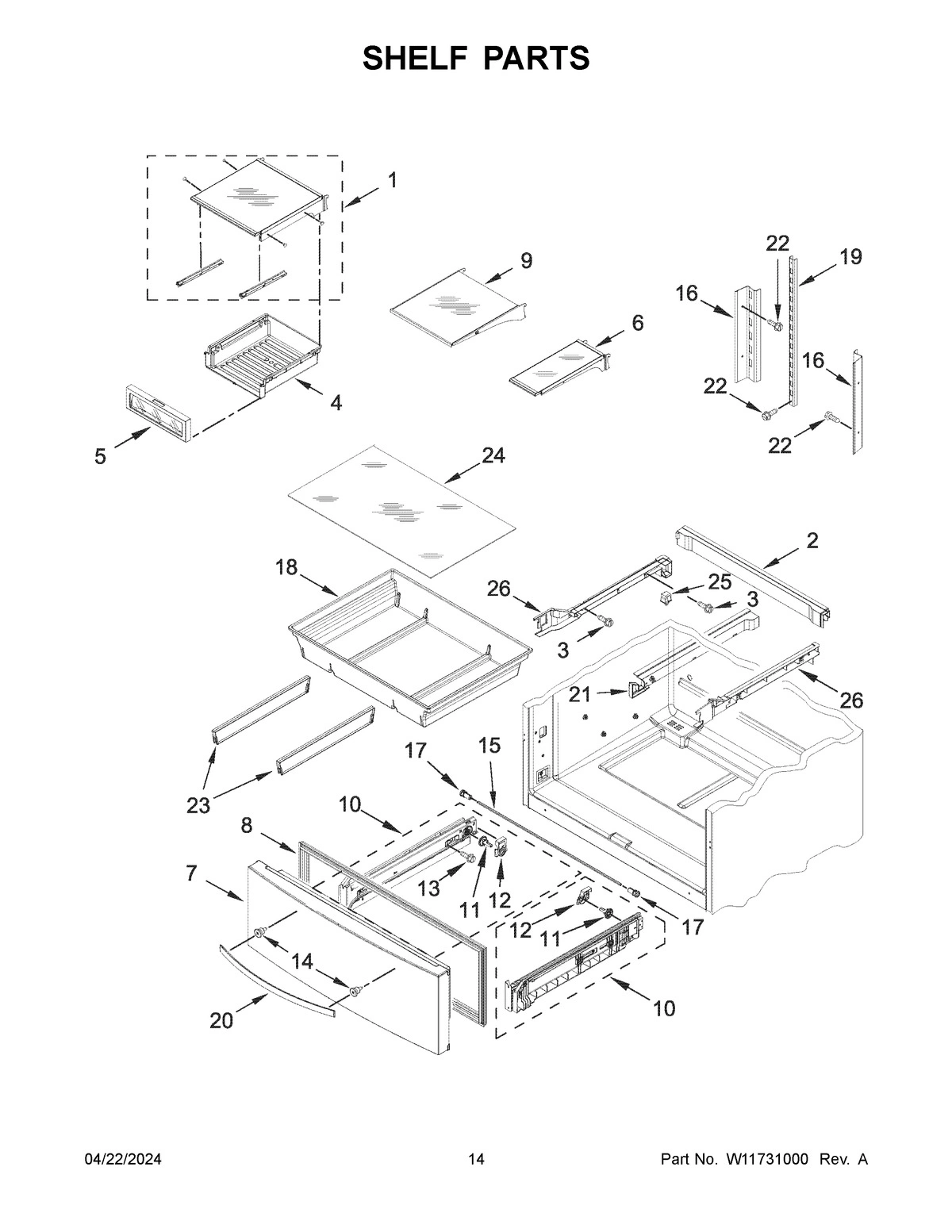 08 - SHELF PARTS