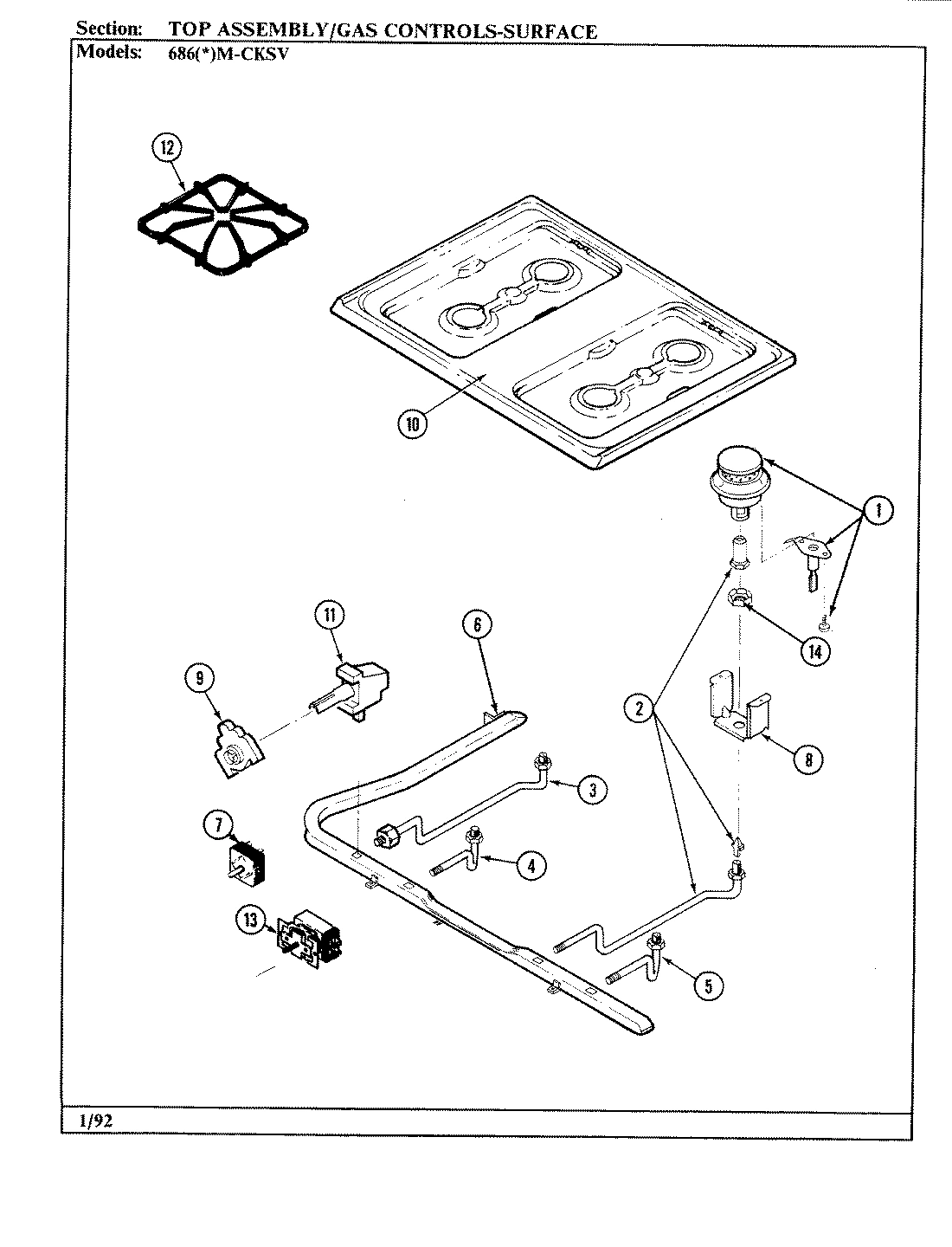 07 - TOP ASSY./CONTROL SYSTEM (SURFACE)