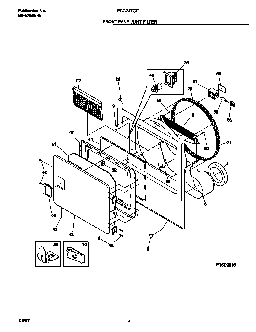 03 - FRONT PANEL/LINT FILTER