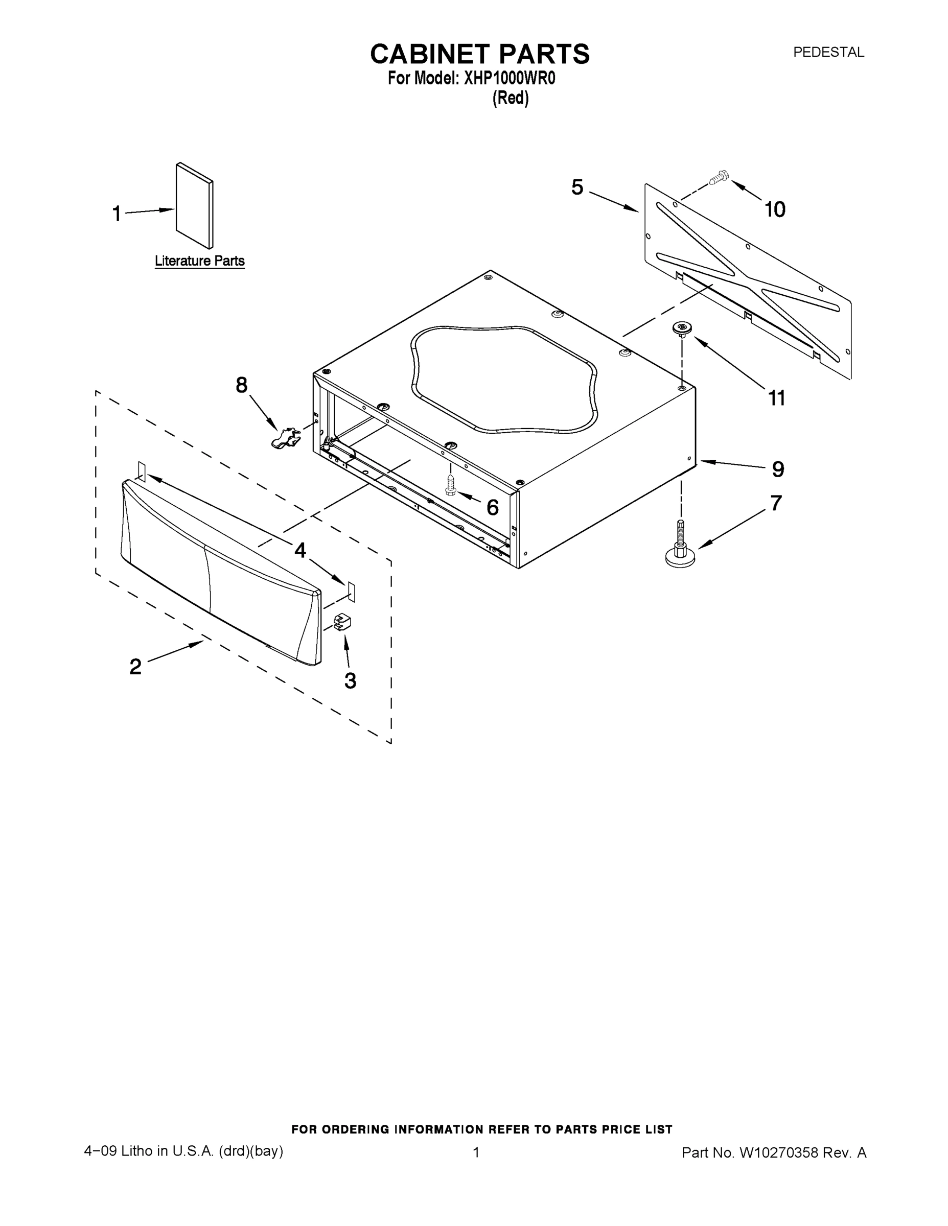 01 - CABINET PARTS