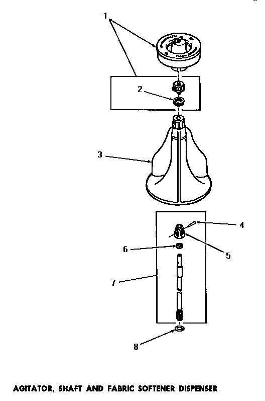 07 - AGITATOR, SHAFT & FABRIC SOFTENER DISP