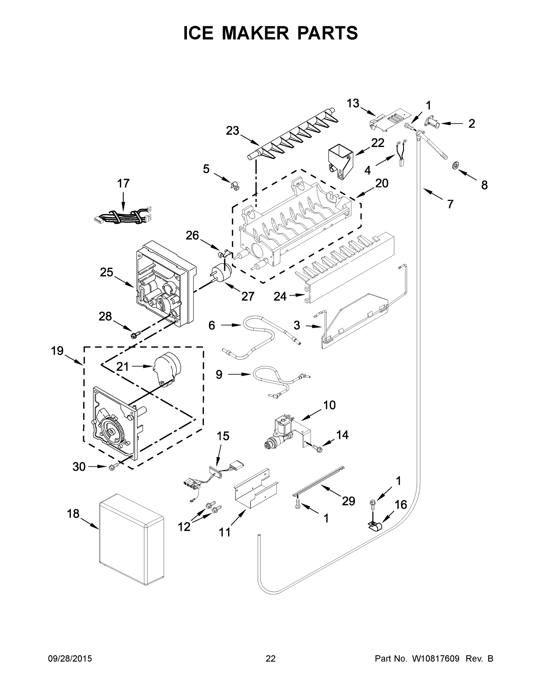 12 - ICE MAKER PARTS