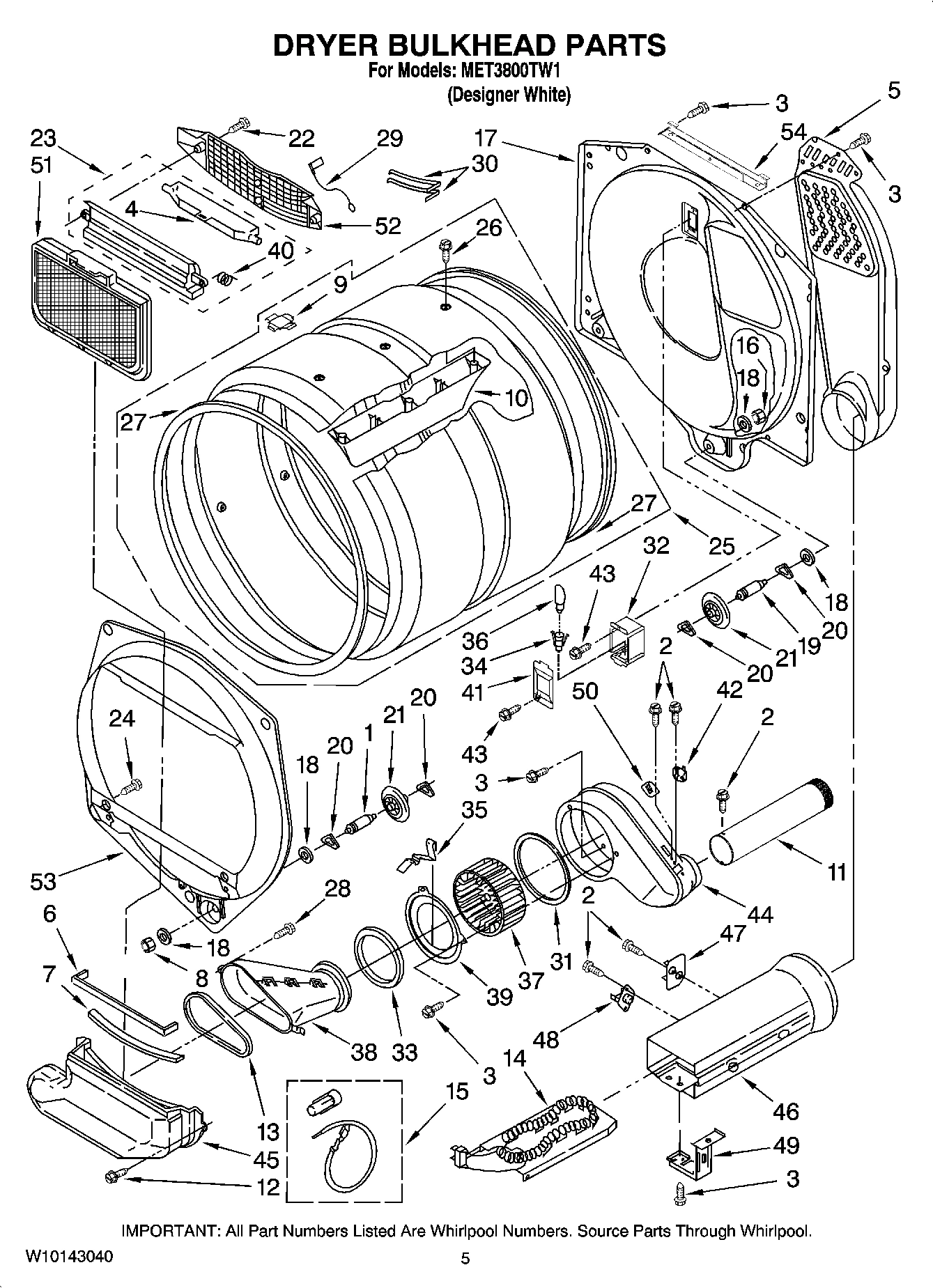04 - DRYER BULKHEAD PARTS