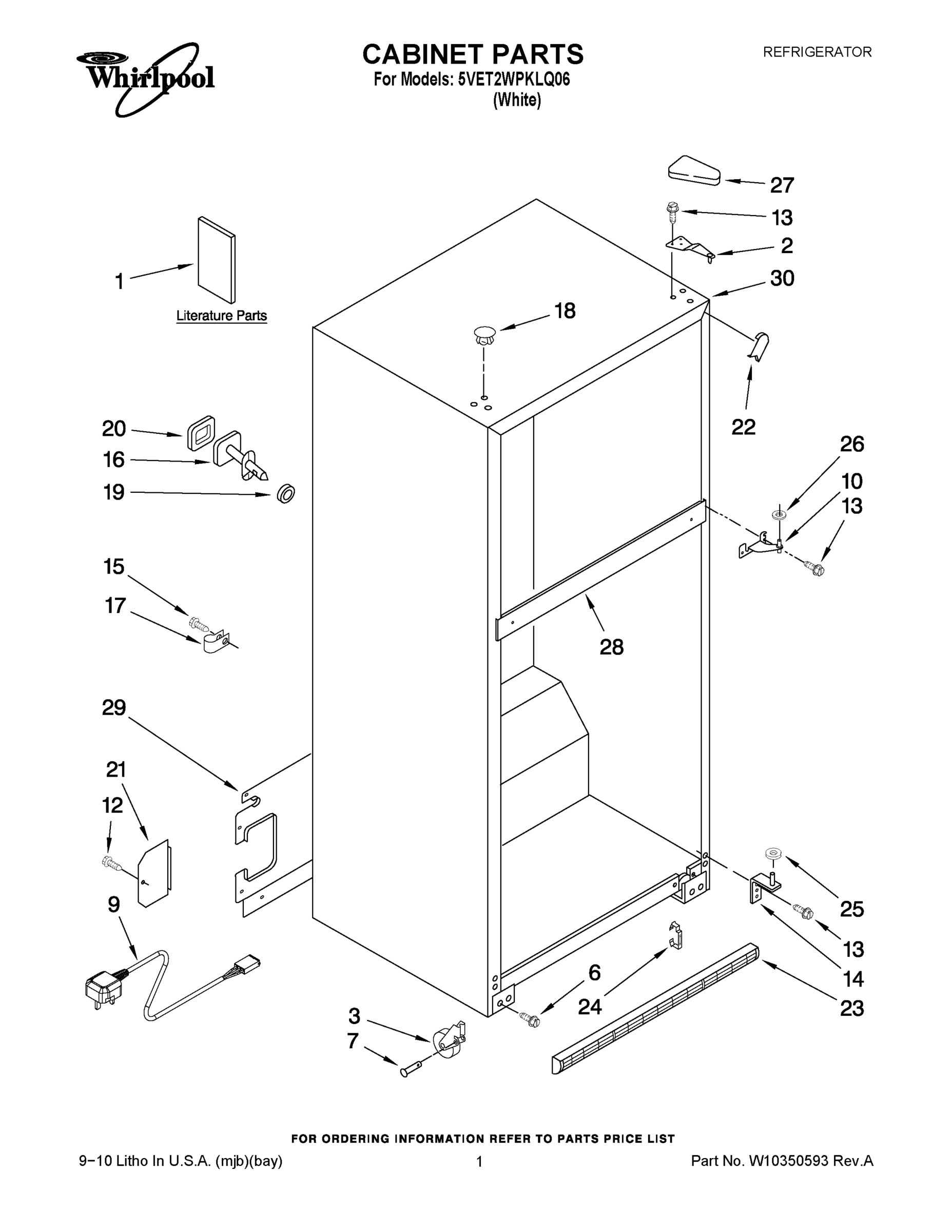 01 - CABINET PARTS