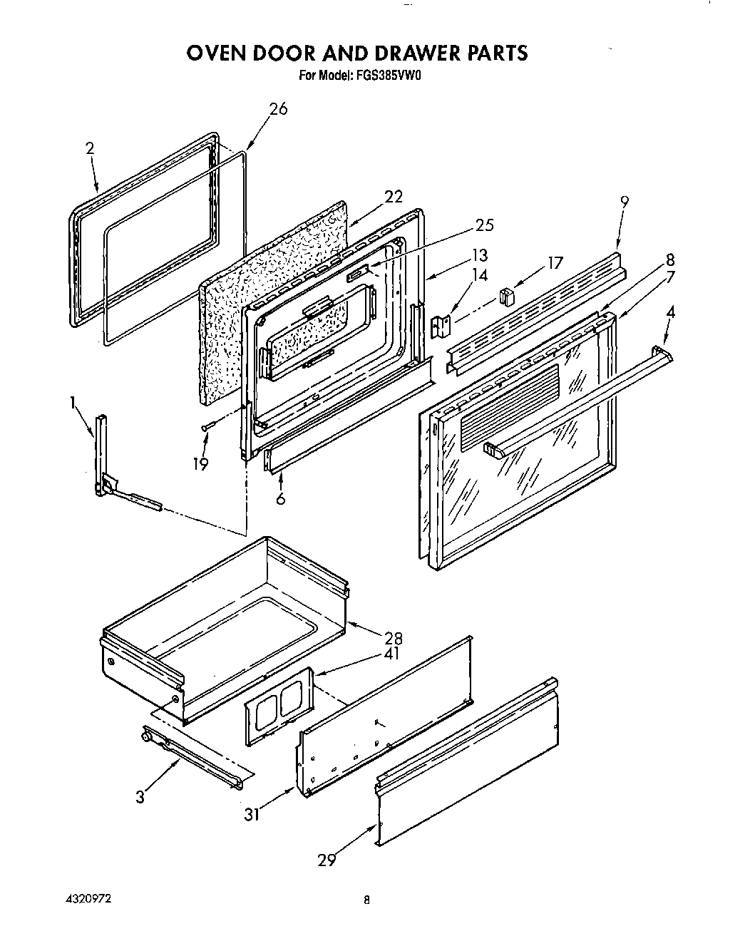 06 - OVEN DOOR AND DRAWER