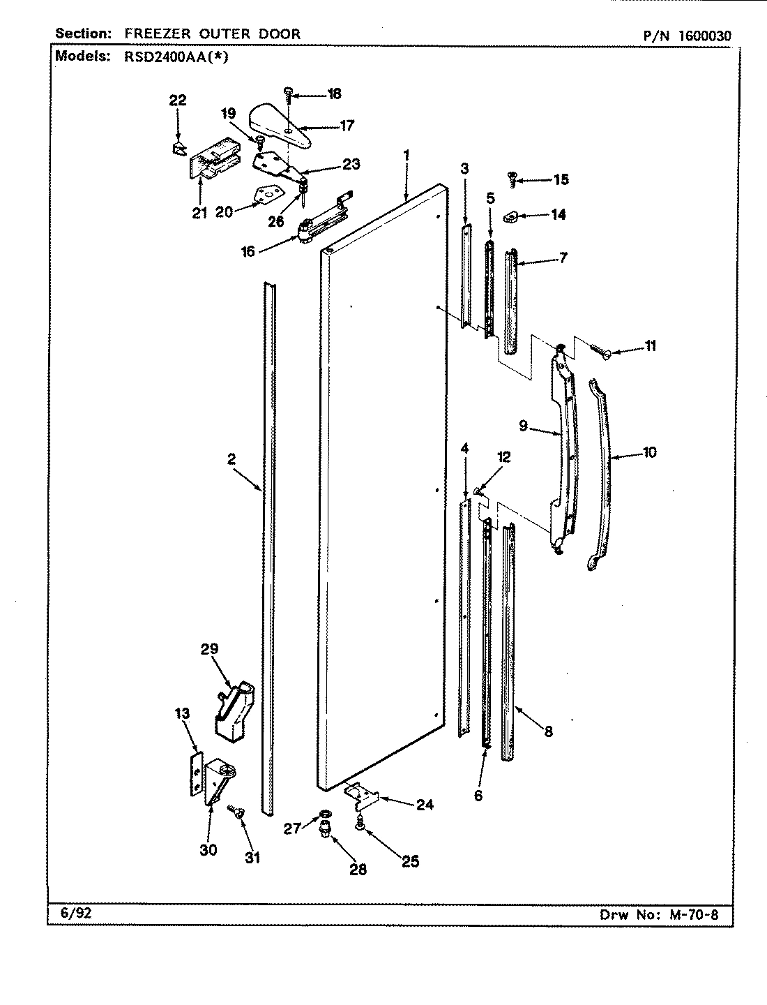 03 - FREEZER OUTER DOOR
