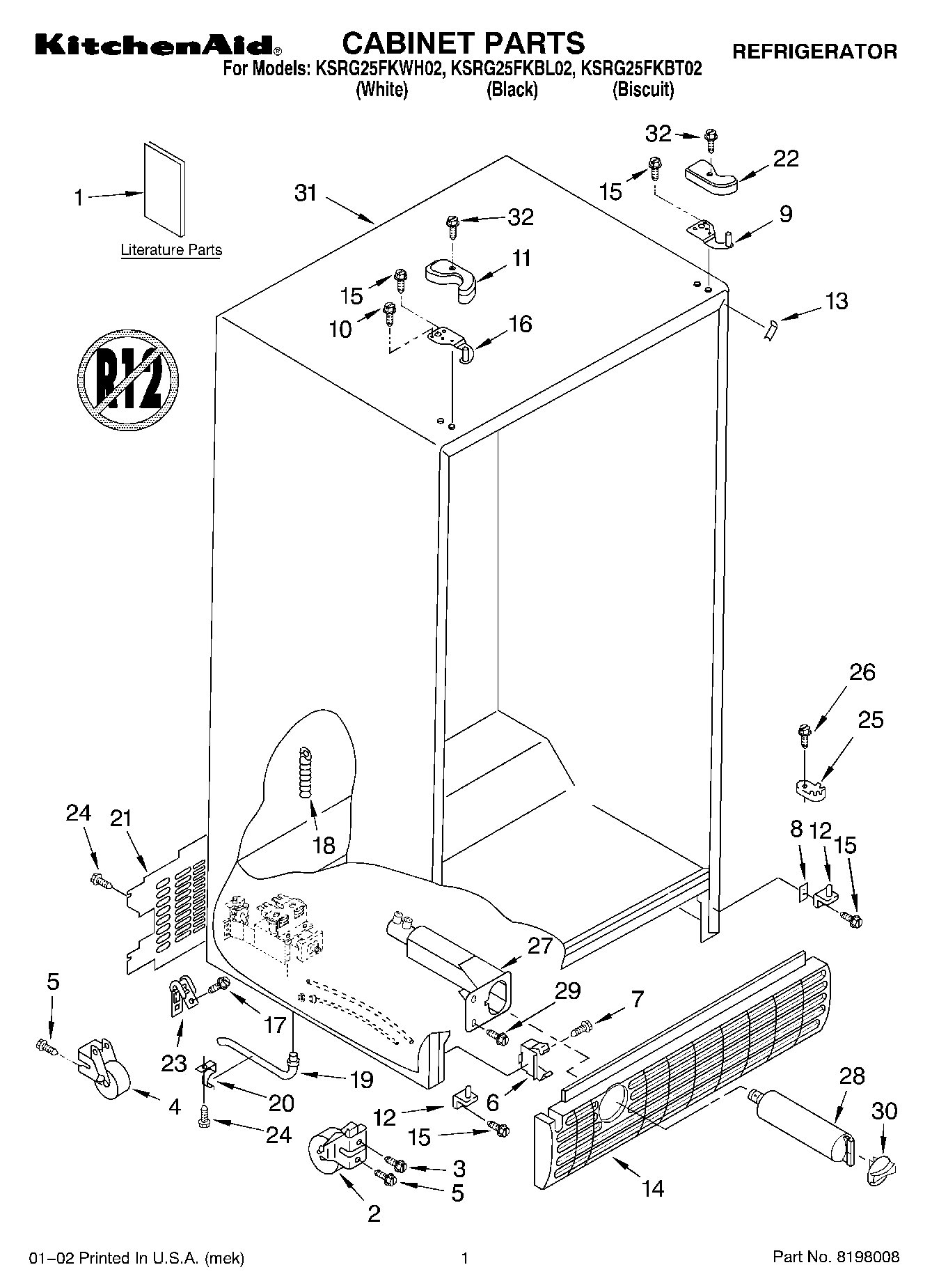 01 - CABINET PARTS