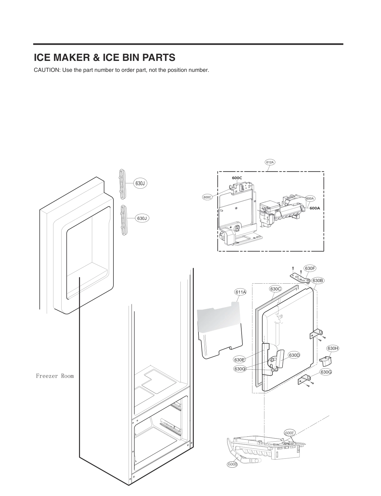 ICEMAKER & ICE BIN PARTS