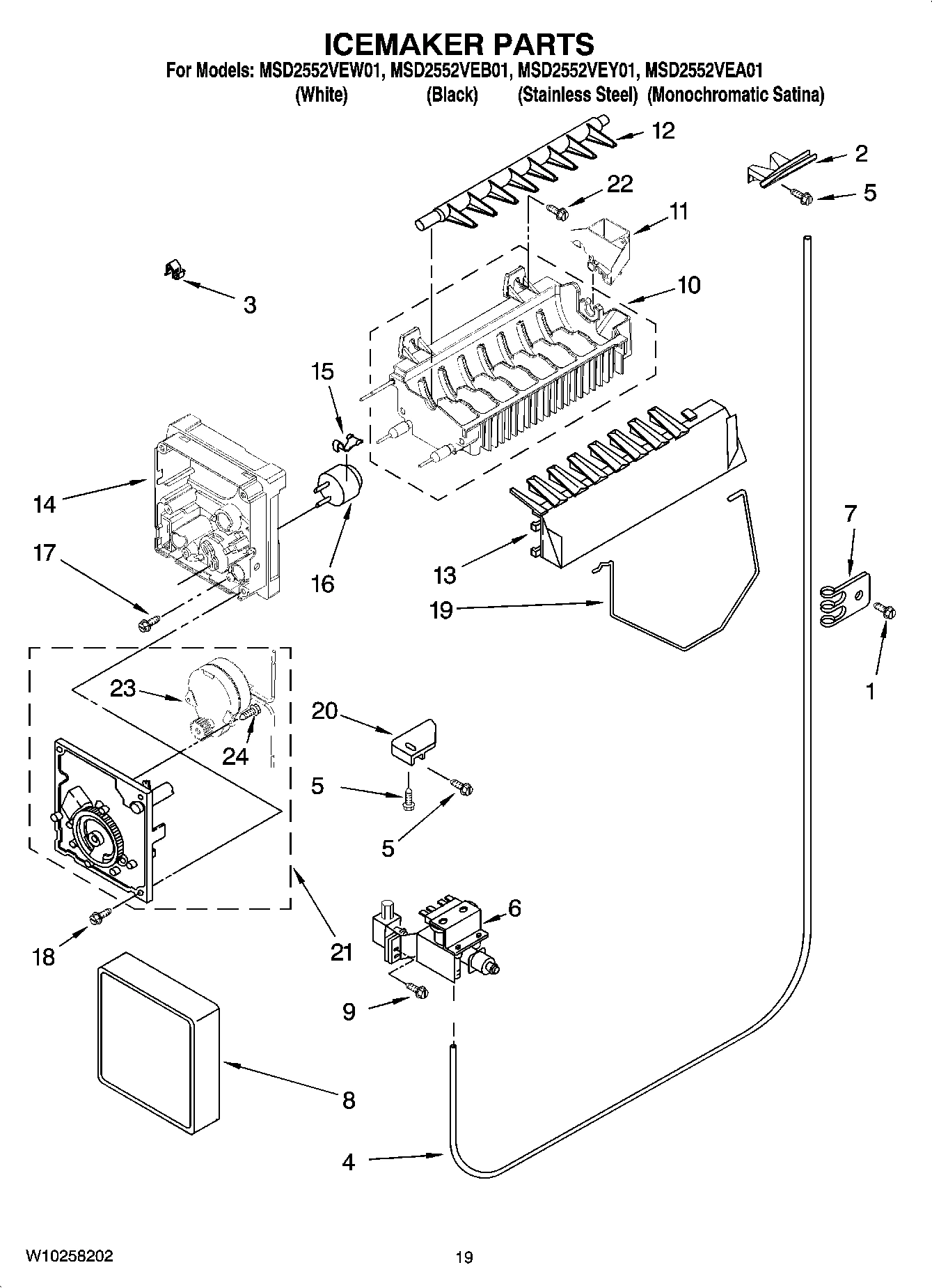 12 - ICEMAKER PARTS