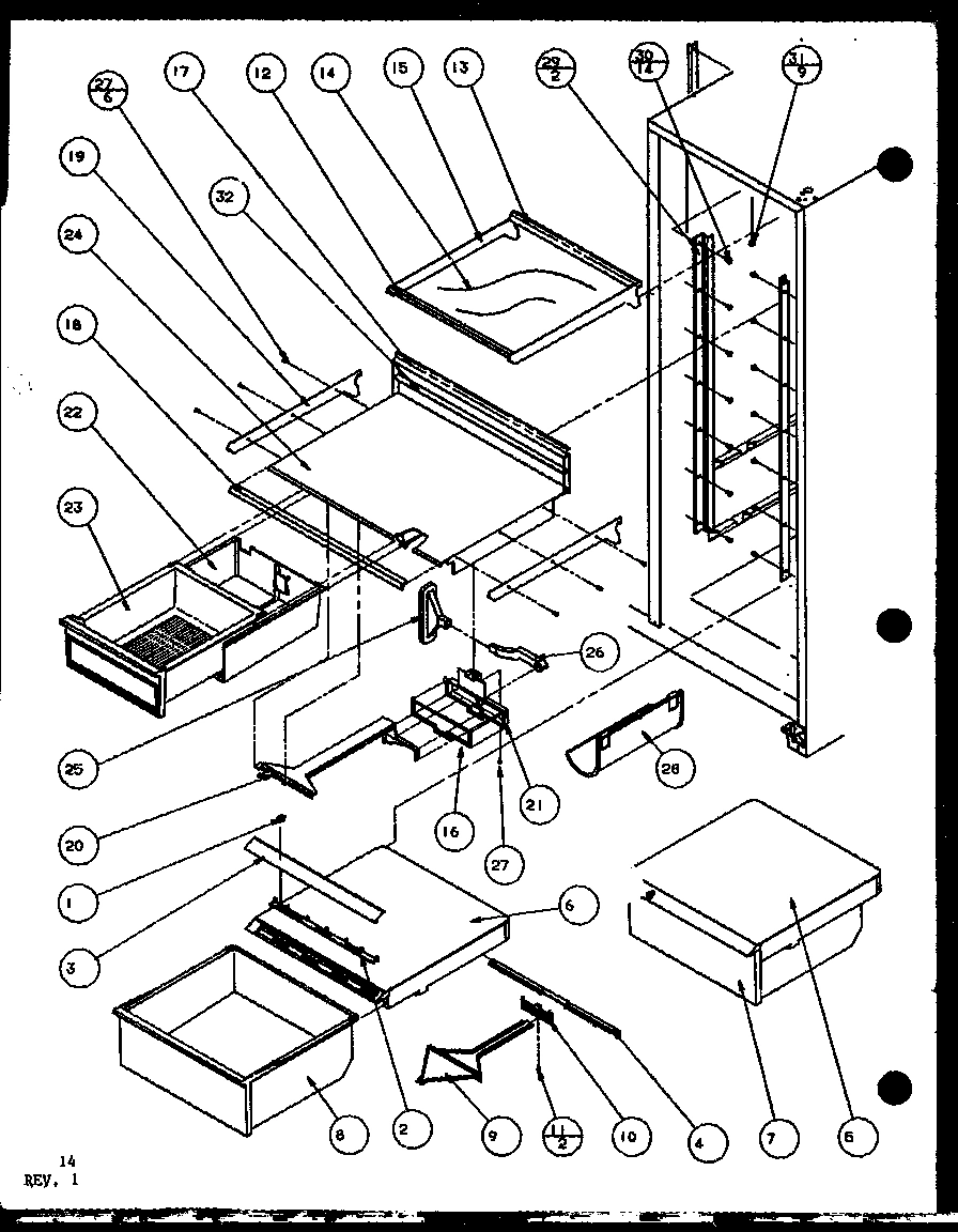 12 - REF SHELVING AND DRAWERS