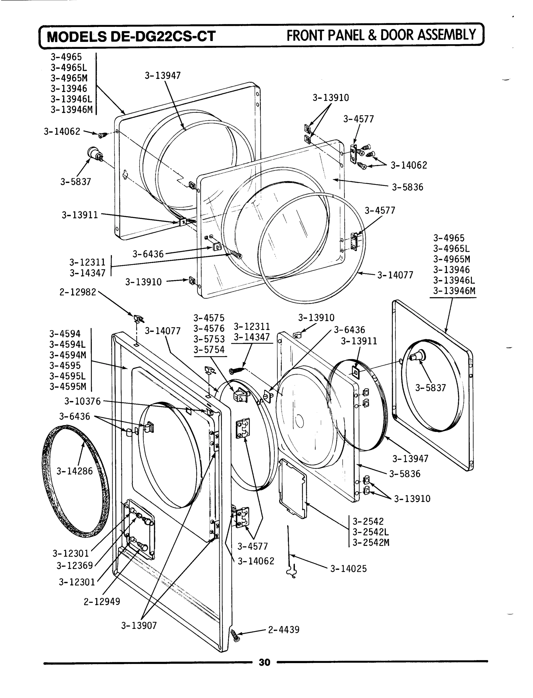 08 - FRONT PANEL & DOOR ASSEMBLY