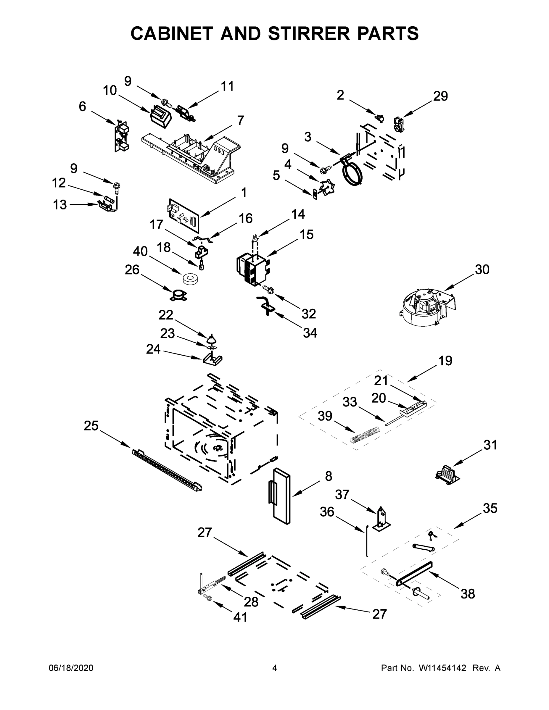 03 - CABINET AND STIRRER PARTS