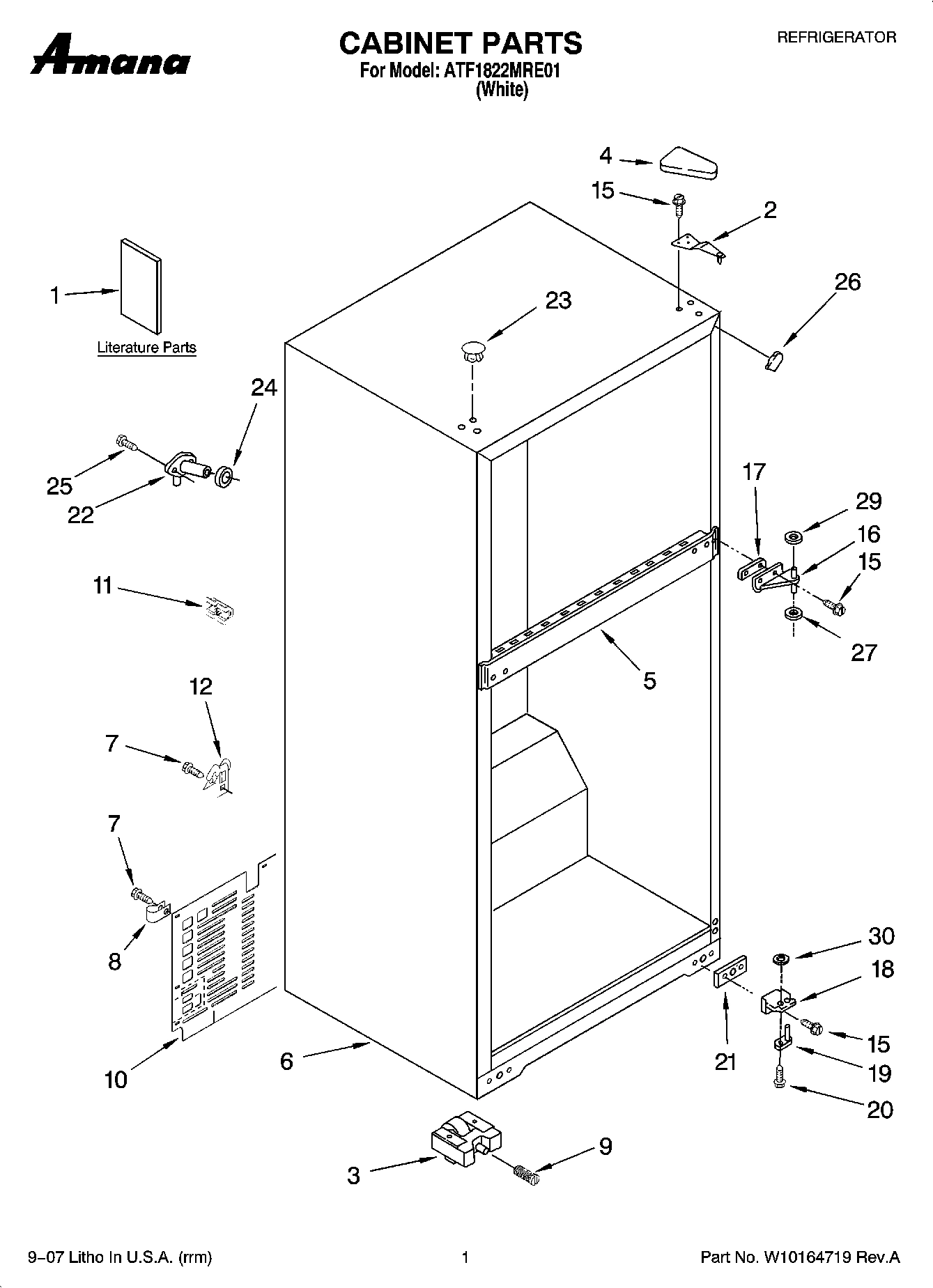 01 - CABINET PARTS