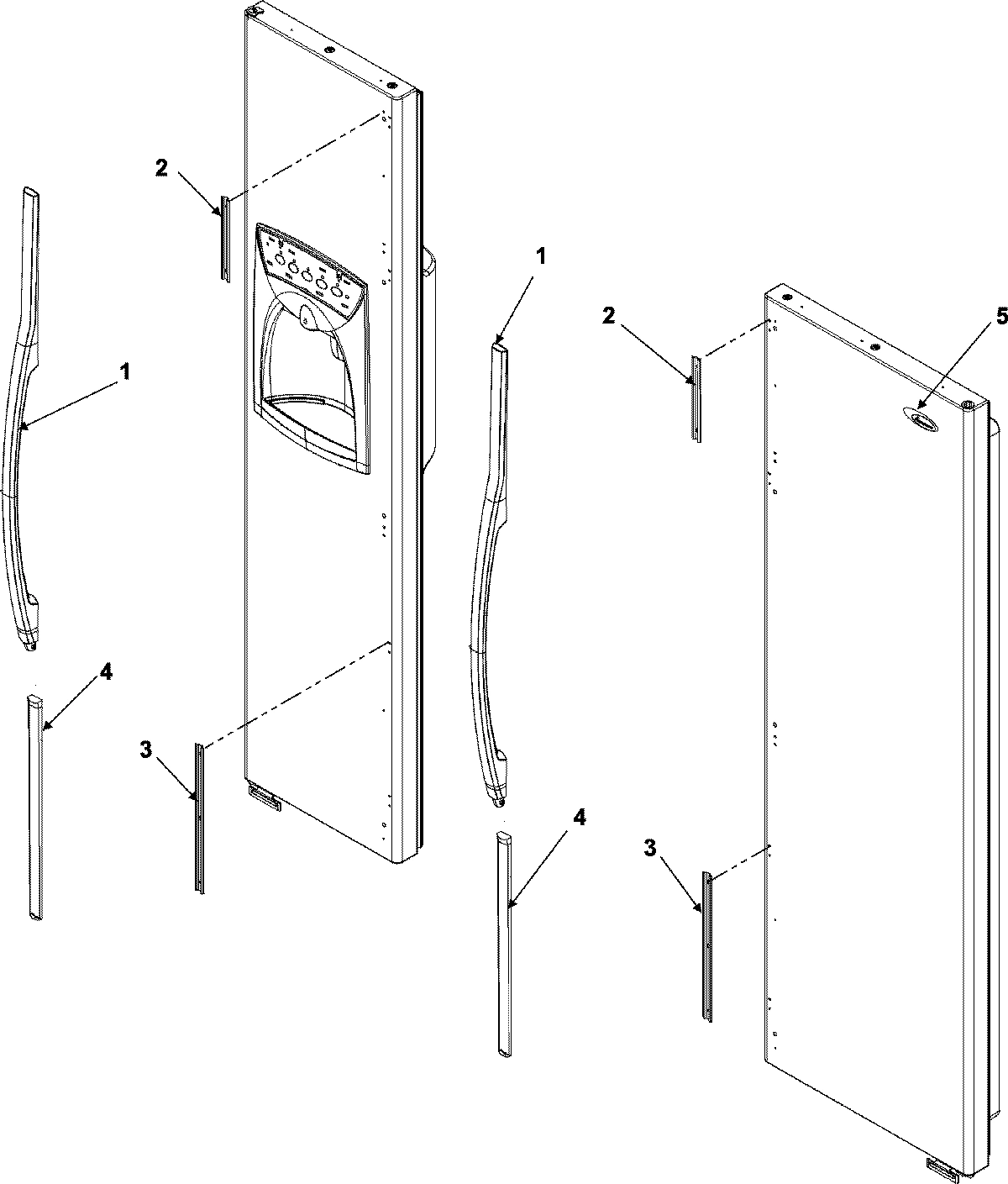 10 - HANDLES AND TRIM (ASD2325KEB/Q/W)