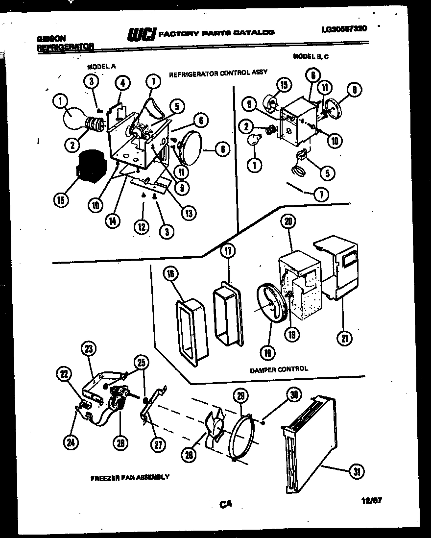 06 - REFRIGERATOR CONTROL ASSEMBLY, DAMP