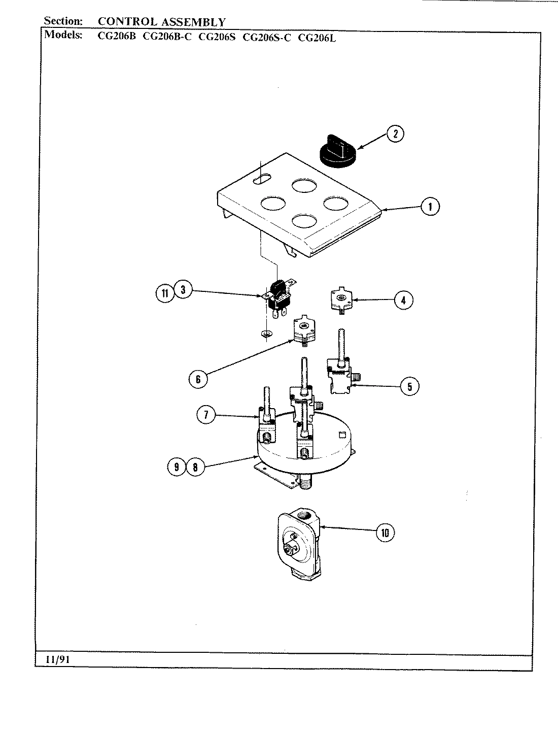 04 - CONTROL ASSEMBLY (CG206L-C)