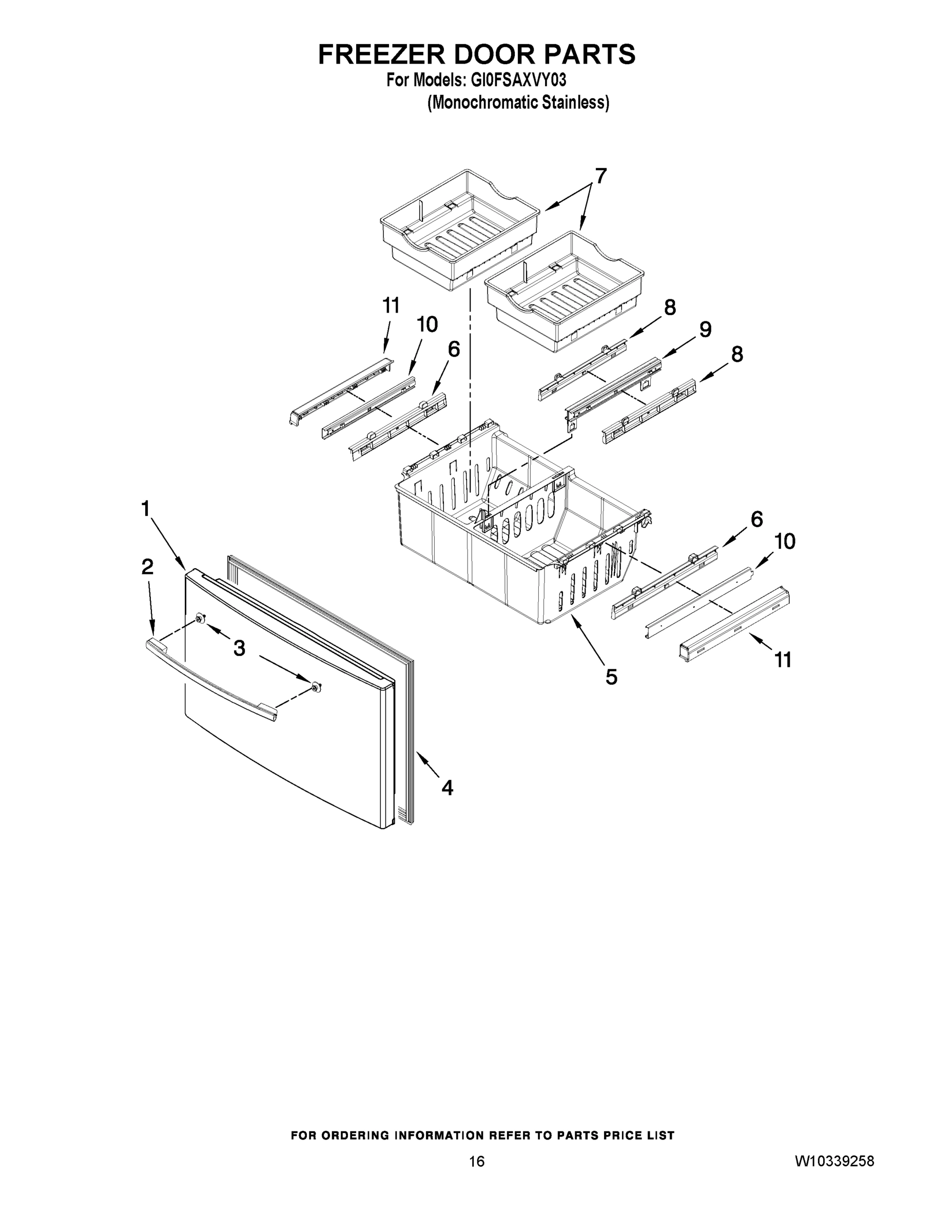 09 - FREEZER DOOR PARTS