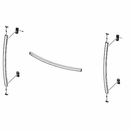 DA97-20312D Samsung Refrigerator Handle Kit A