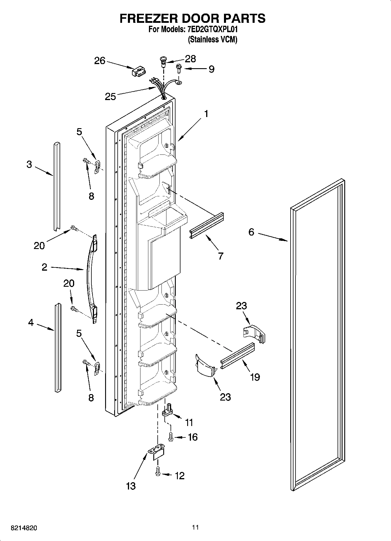 07 - FREEZER DOOR PARTS