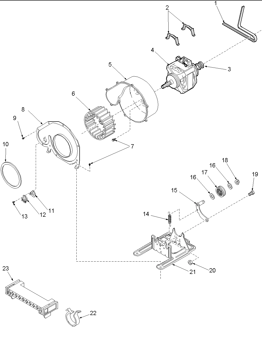 06 - MOTOR AND FAN ASSEMBLY