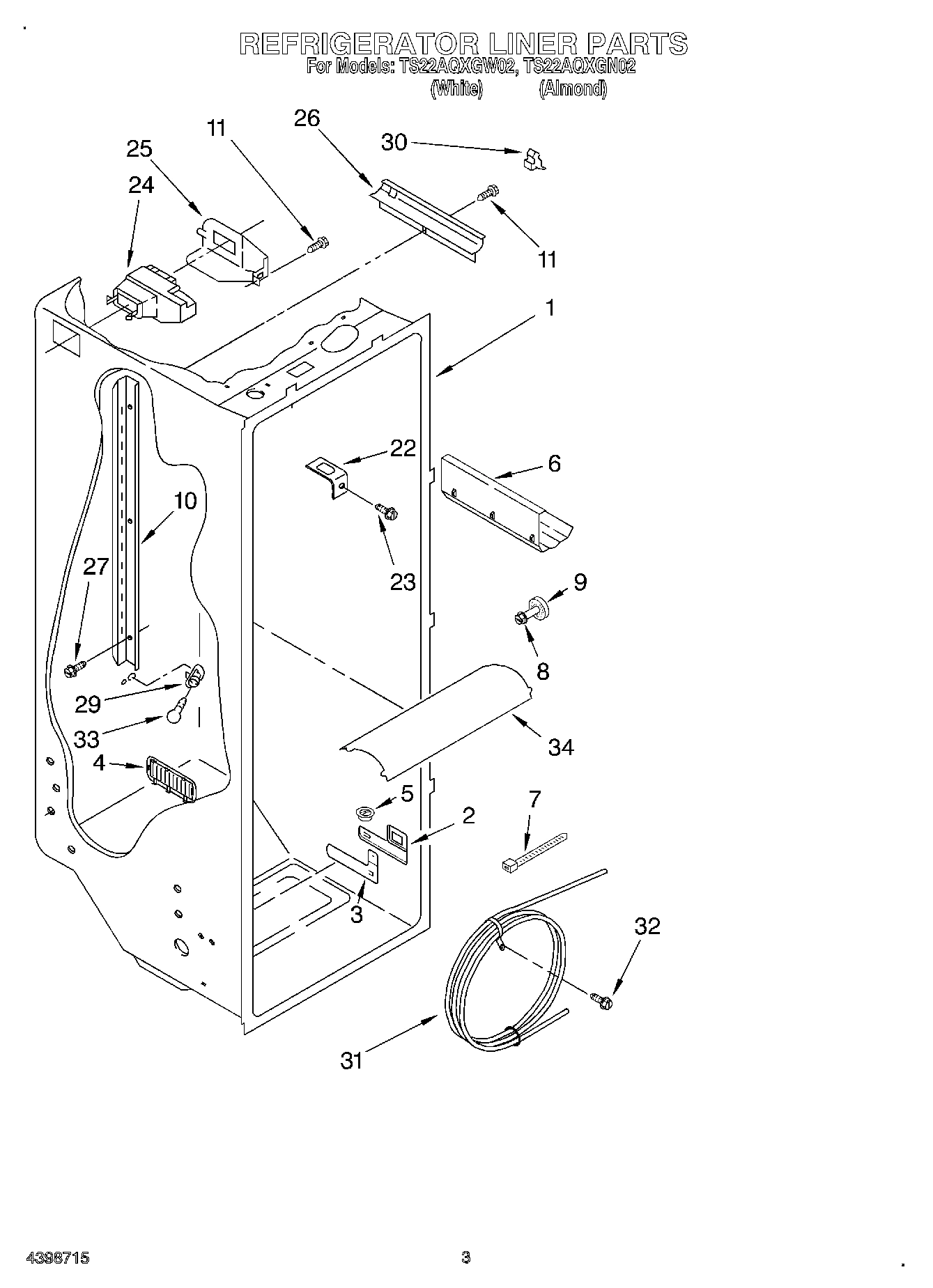 02 - REFRIGERATOR LINER