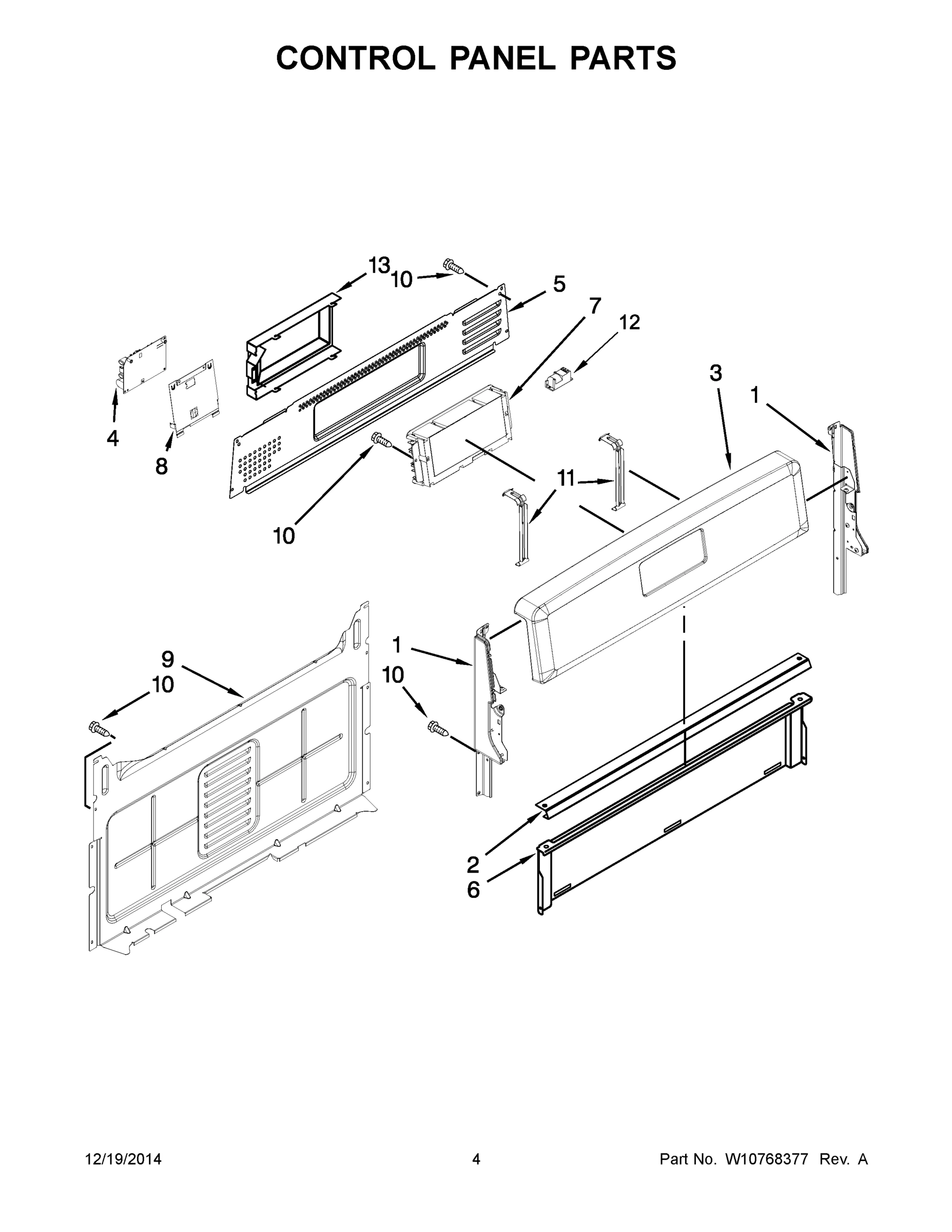 03 - CONTROL PANEL PARTS