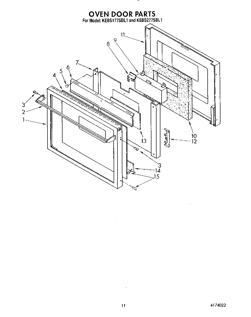 10 - OVEN DOOR, LIT/OPTIONAL