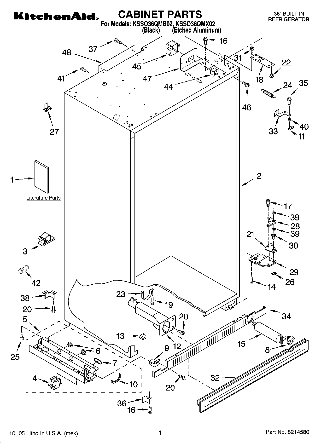01 - CABINET PARTS