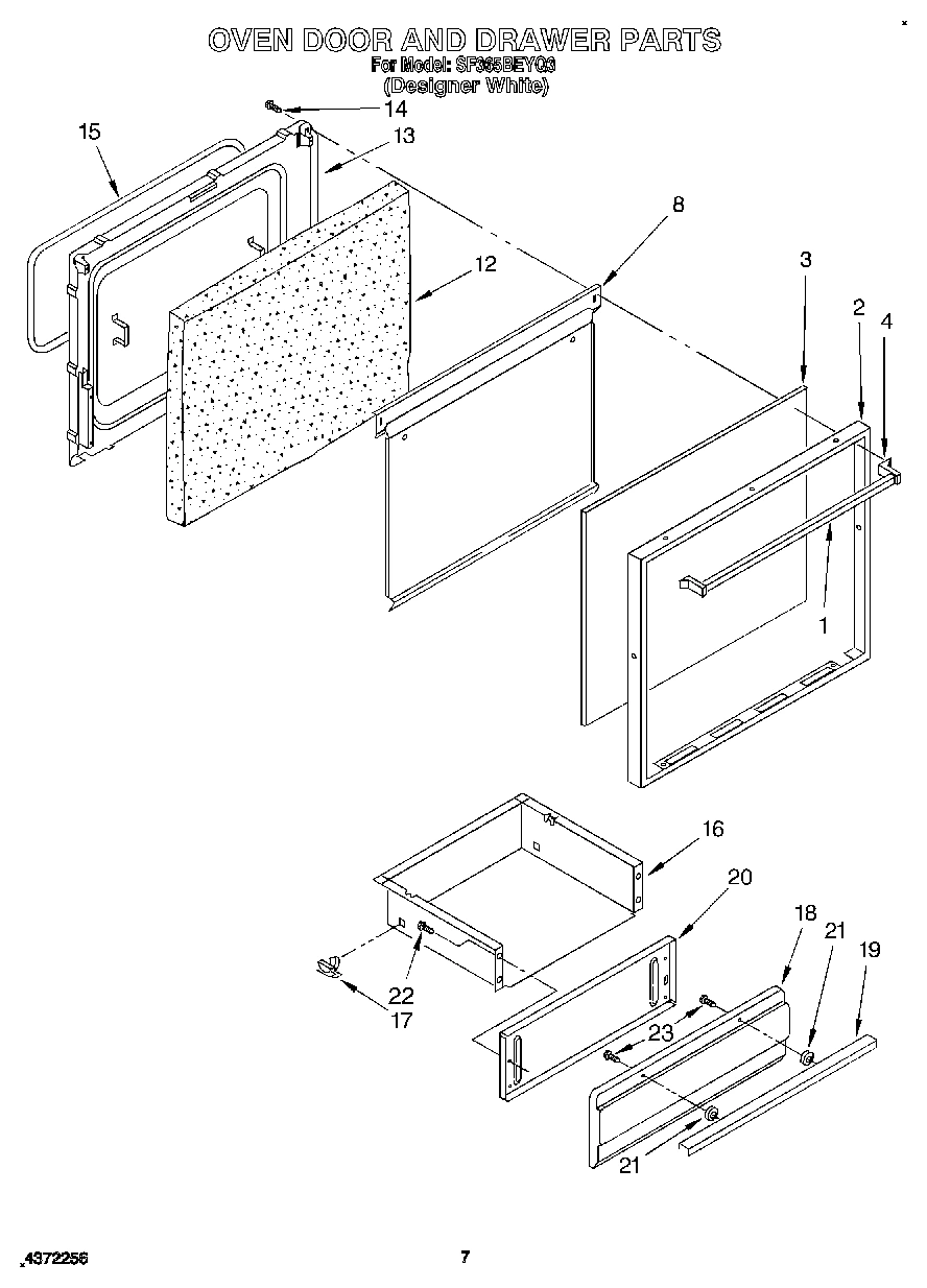 07 - OVEN DOOR AND DRAWER
