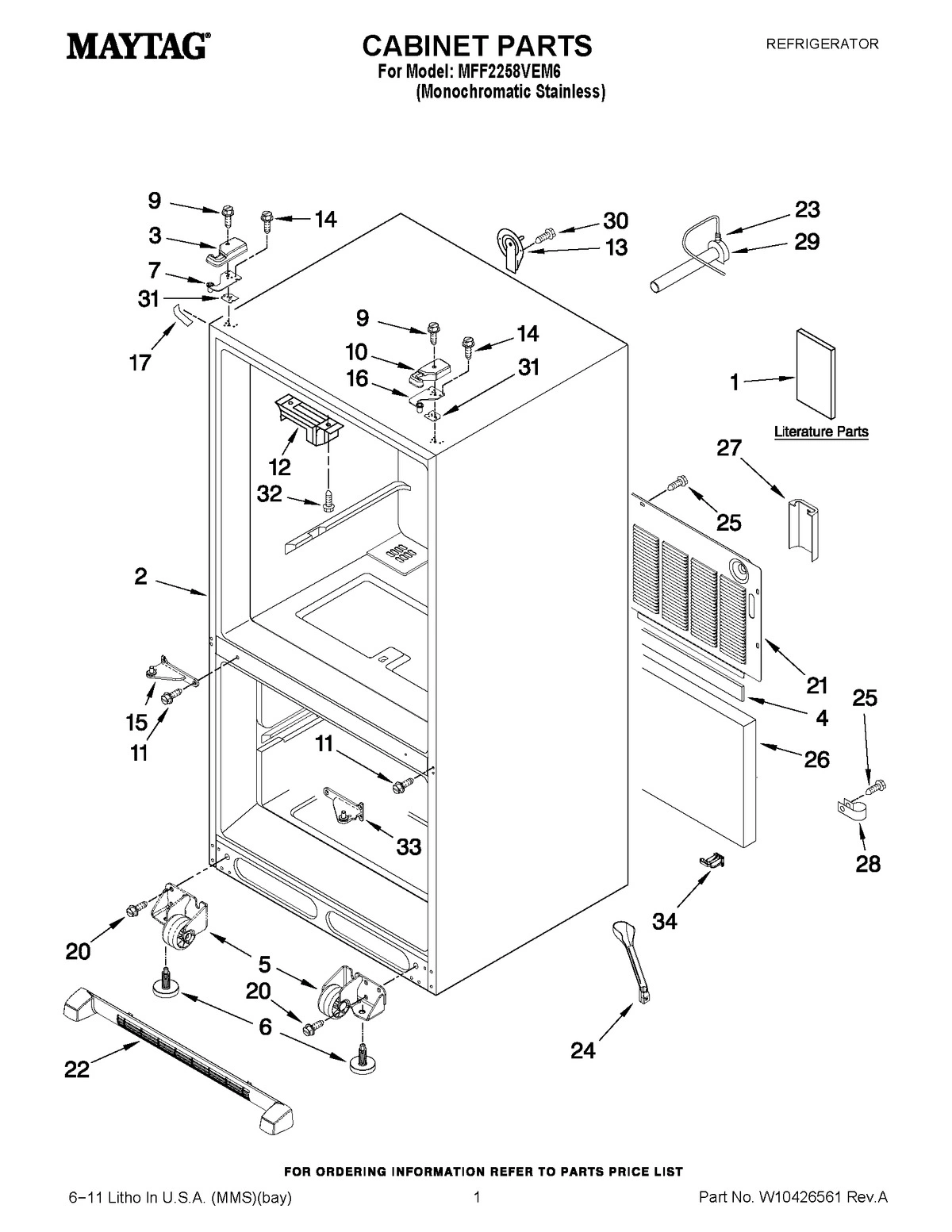 01 - CABINET PARTS