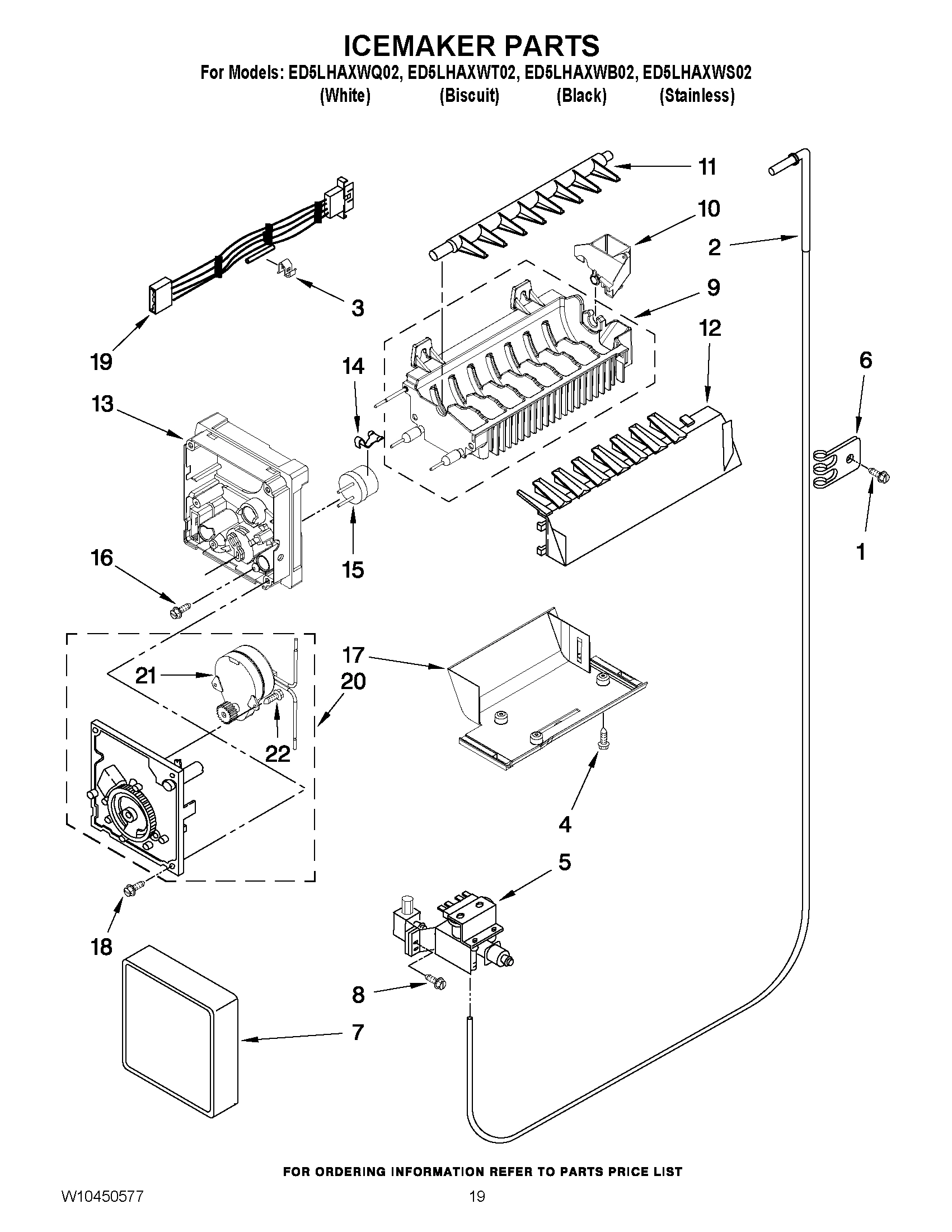 12 - ICEMAKER PARTS